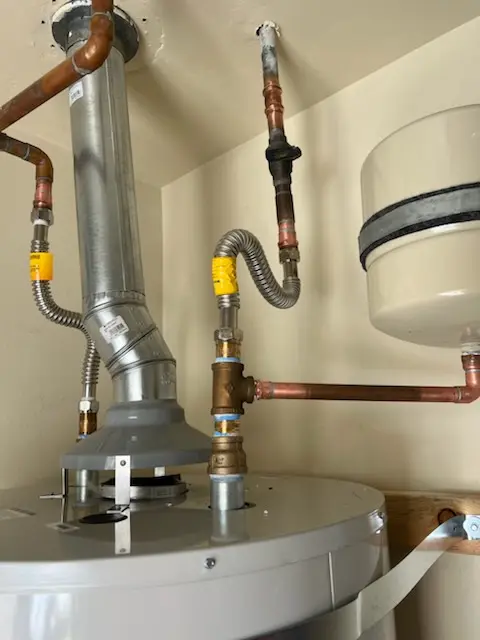 Water heater installation and plumbing repair in Dublin Hunt II